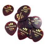 Dunlop Celluloid Teardrop Player Pack Of 12 (Heavy), Shell Guitar Image