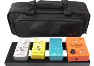 Pedal Board,With Completely Isolated Power Supply ,19*5 Inch 1.8 LB  Aluminium Alloy Guitar Pedalboard, Included Carrying Bag , Pedal